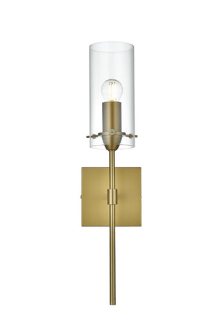 Elegant Lighting - LD2361SG - One Light Wall Sconce - Elsreth - Satin Gold and Clear
