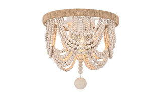 Elegant Lighting - LD306F12WH - Three Light Flush Mount - Jolie - Antique white