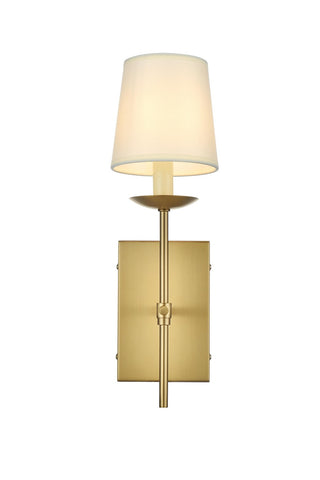 Elegant Lighting - LD6102W4SG - One Light Wall Sconce - Eclipse - Satin Gold and White
