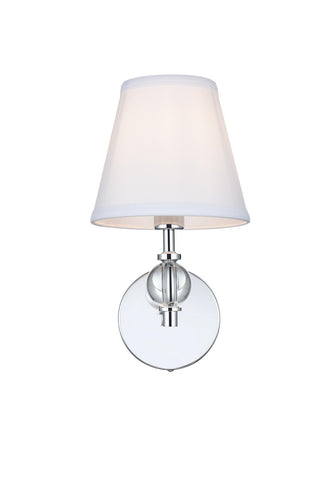 Elegant Lighting - LD7021W6C - One Light Wall Sconce - Bethany - Chrome and White