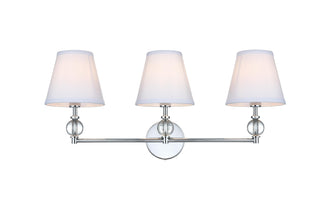 Elegant Lighting - LD7023W24C - Three Light Wall Sconce - Bethany - Chrome and White