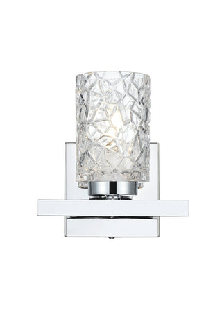 Elegant Lighting - LD7025W7C - One Light Wall Sconce - Cassie - Chrome and Clear