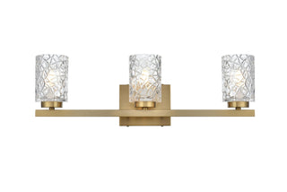 Elegant Lighting - LD7027W24SG - Three Light Wall Sconce - Cassie - Satin Gold and Clear