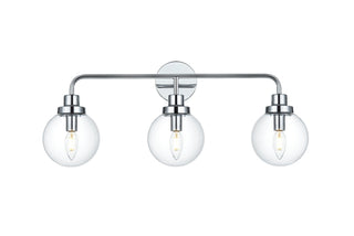 Elegant Lighting - LD7035W28C - Three Light Wall Sconce - Hanson - Chrome and Clear