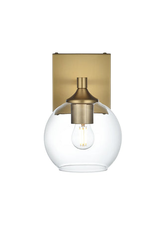 Elegant Lighting - LD7308W6SG - One Light Wall Sconce - Eero - Satin Gold and Clear