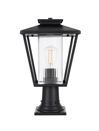 Elegant Lighting - OD306P17BK - One Light Outdoor Post Mount - Gaul - Black