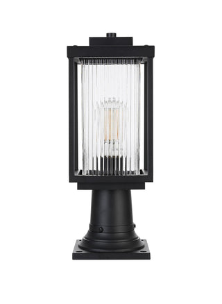 Elegant Lighting - OD308P17BK - One Light Outdoor Post Mount - Ludlow - Black