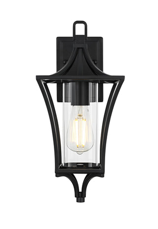 Elegant Lighting - OD311W16BK - One Light Outdoor Wall Sconce - Belgrade - Black
