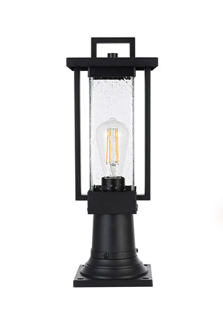 Elegant Lighting - OD319P18BK - One Light Outdoor Post Mount - Tilton - Black