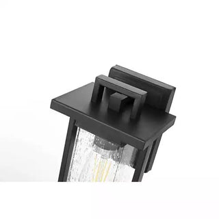 Tilton One Light Outdoor Wall Sconce in Black
