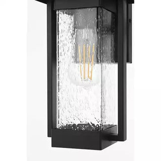 Tilton One Light Outdoor Wall Sconce in Black