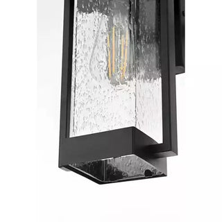Tilton One Light Outdoor Wall Sconce in Black