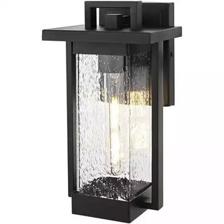 Tilton One Light Outdoor Wall Sconce in Black