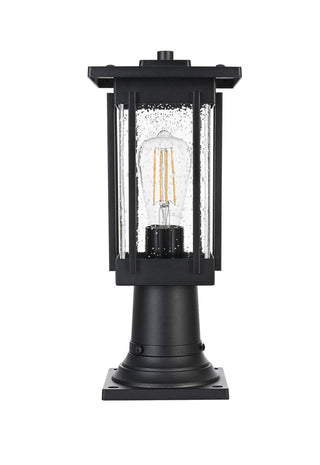 Elegant Lighting - OD322P16BK - One Light Outdoor Post Mount - Melvale - Black