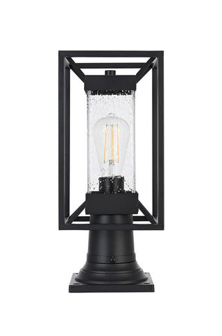 Elegant Lighting - OD329P16BK - One Light Outdoor Post Mount - Willington - Black