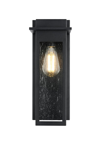 Elegant Lighting - OD362W16BK - One Light Outdoor Wall Sconce - Dunton - Black
