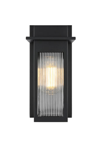 Elegant Lighting - OD364W11BK - One Light Outdoor Wall Sconce - Fletcher - Black