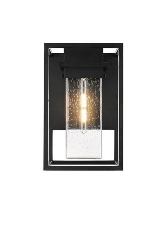 Elegant Lighting - OD366W16BK - One Light Outdoor Wall Sconce - Morse - Black