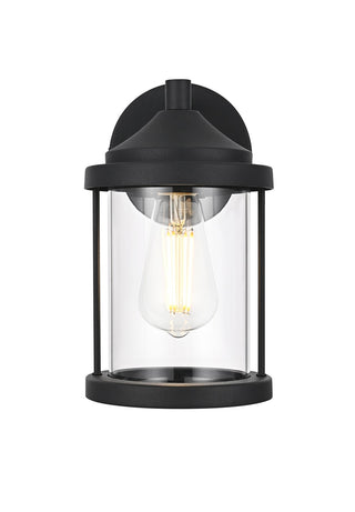 Elegant Lighting - OD402W10BK - One Light Outdoor Wall Sconce - Roy - Black