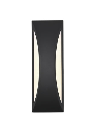 Elegant Lighting - OD407W14BK - LED Outdoor Wall Sconce - Zayn - Black