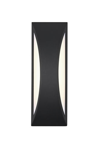 Elegant Lighting - OD407W18BK - LED Outdoor Wall Sconce - Zayn - Black