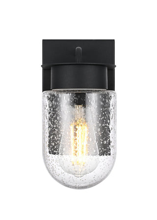 Elegant Lighting - OD414W8BK - One Light Outdoor Wall Sconce - Rafael - Black