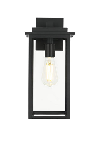 Elegant Lighting - OD50126W15BK - One Light Outdoor Wall Sconce - Kaysen - Black