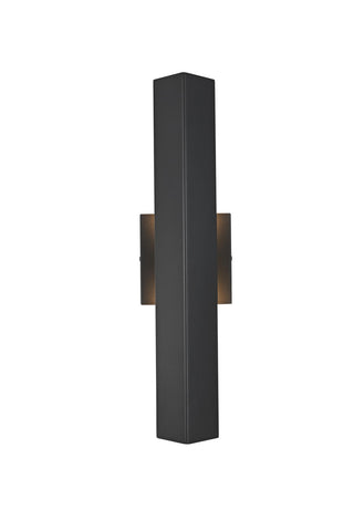 Elegant Lighting - OD505W18BK - LED Outdoor Wall Sconce - Troy - Black