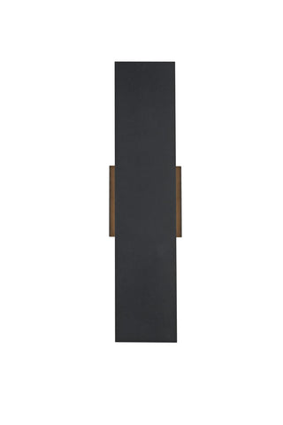 Elegant Lighting - OD506W18BK - LED Outdoor Wall Sconce - Waylen - Black