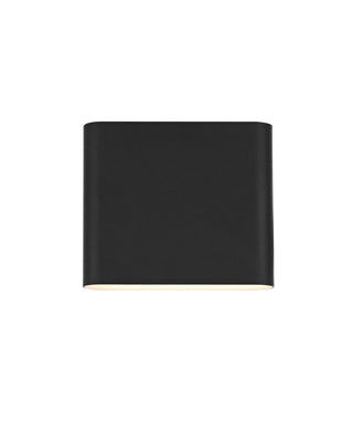 Elegant Lighting - OD507W9BK - LED Outdoor Wall Sconce - Clyde - Black