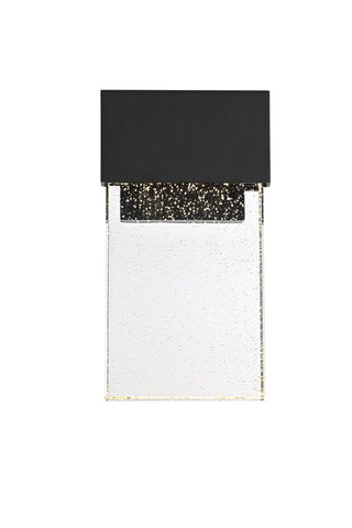 Elegant Lighting - OD603W11BK - LED Outdoor Wall Sconce - Ronin - Black and Clear