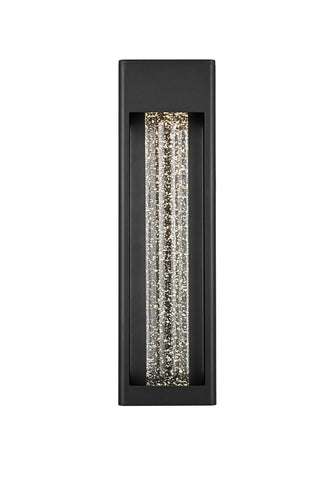 Elegant Lighting - OD604W19BK - LED Outdoor Wall Sconce - Amaris - Black and Clear
