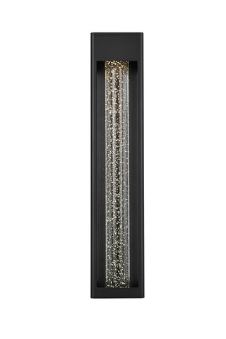 Elegant Lighting - OD604W27BK - LED Outdoor Wall Sconce - Amaris - Black and Clear