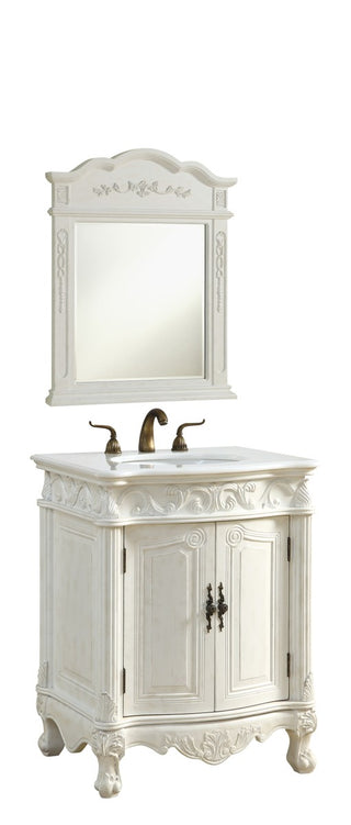 Elegant Lighting - VF-1008-VW - Single Bathroom Vanity - Danville - Antique white