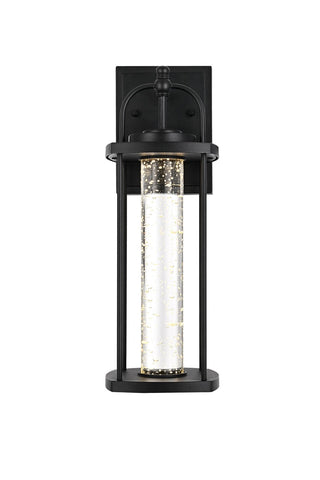 Elegant Lighting - OD601W15BK - LED Outdoor Wall Sconce - Zev - Black and Clear