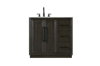 Elegant Lighting - VF29036CO - Bathroom Vanity - Chase - Chocolate Oak