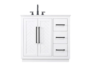 Elegant Lighting - VF29036WH - Bathroom Vanity - Chase - White