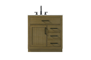 Elegant Lighting - VF29732MCB - Bathroom Vanity - Alden - Chestnut Brown
