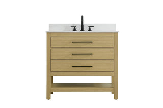 Elegant Lighting - VF60536MHB-BS - Bathroom Vanity - Karson - Honey Brown
