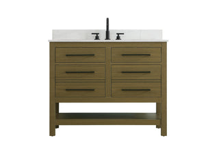 Elegant Lighting - VF60542MCB-BS - Bathroom Vanity - Karson - Chestnut Brown