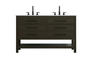 Elegant Lighting - VF60554DMMB - Bathroom Vanity - Karson - Mocha Brown