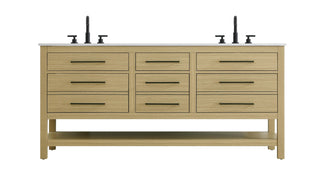 Elegant Lighting - VF60572DMHB - Bathroom Vanity - Karson - Honey Brown