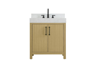 Elegant Lighting - VF60630MHB-BS - Bathroom Vanity - Nathan - Honey Brown
