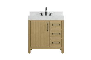 Elegant Lighting - VF60632MHB-BS - Bathroom Vanity - Nathan - Honey Brown
