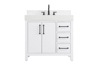 Elegant Lighting - VF60636WH-BS - Bathroom Vanity - Nathan - White