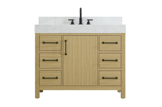 Elegant Lighting - VF60642MHB-BS - Bathroom Vanity - Nathan - Honey Brown