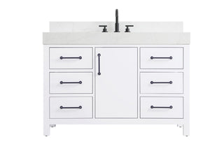 Elegant Lighting - VF60648WH-BS - Bathroom Vanity - Nathan - White