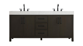 Elegant Lighting - VF60672DMMB - Bathroom Vanity - Nathan - Mocha Brown