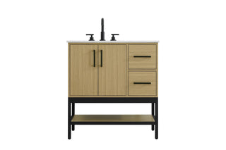 Elegant Lighting - VF60732MHB - Bathroom Vanity - Lennox - Honey Brown