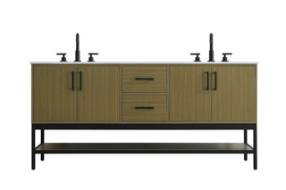 Elegant Lighting - VF60772DMCB - Bathroom Vanity - Lennox - Chestnut Brown